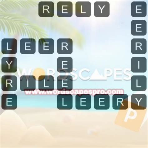 Rock Level Answers for Wordscapes.